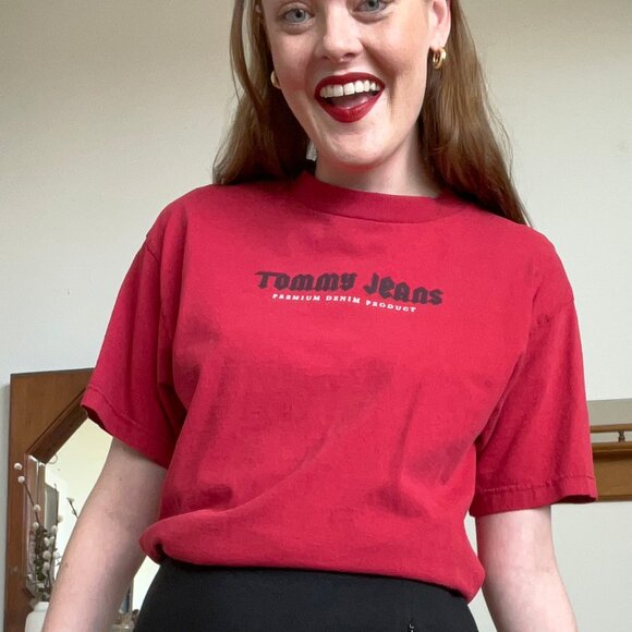 90s Vintage Tommy Hilfiger Graphic T Shirt Medium - Picture 6 of 8